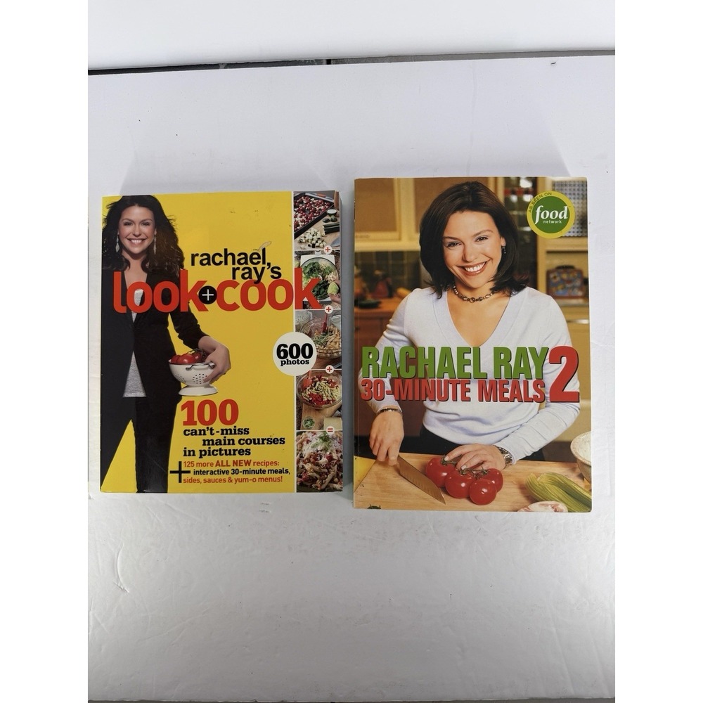 Rachael‎ Ray Cookbook Bundle Look + Cook and 30-Minute Meals 2  Softcover